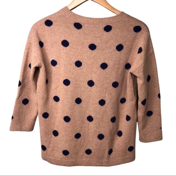 Madewell Dotted Crewneck Merino Wool Sweater Polka Dots Size XS Style AG265 - Picture 5 of 9